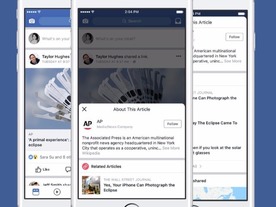 Facebook、偽ニュース対策で記事の発信元情報を表示する新機能をテスト