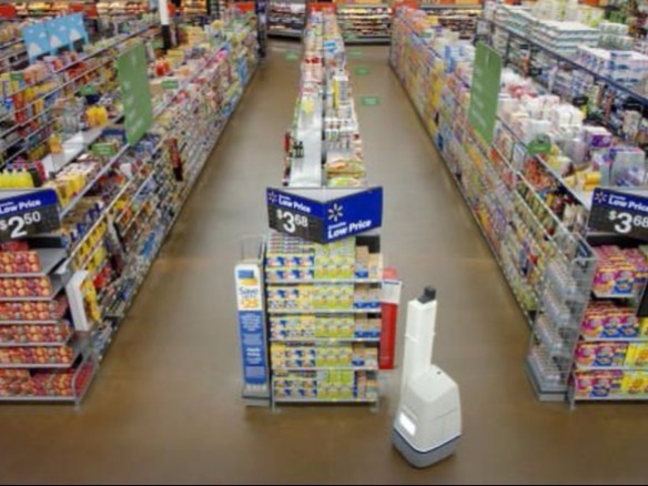 在庫切れや値札ミス、ロボットが検出--ウォルマートが50店舗以上に展開へ