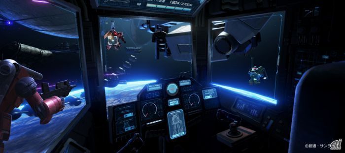 宇宙空間でモビルスーツを操縦する喜びと難しさ Vr Zone 戦場の絆vr を体験 Cnet Japan