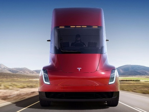 DHLなど物流大手各社、テスラの電気トラック「Tesla Semi」を発注