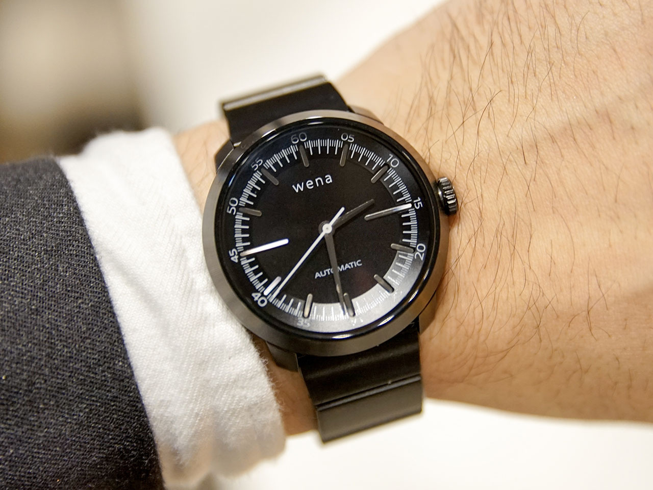 未使用品 wena ２台 - wrist 腕時計(アナログ) WENA ヘッド WN-WT01W メンズ