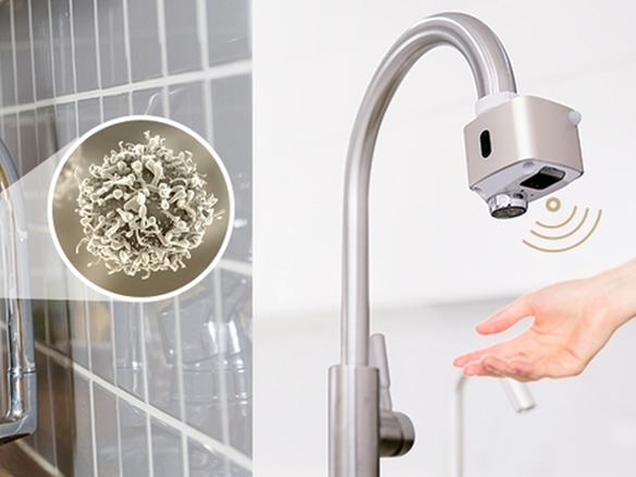 インフルやノロの感染拡大を自動水栓で防止--「Autowater」が蛇口を自動化