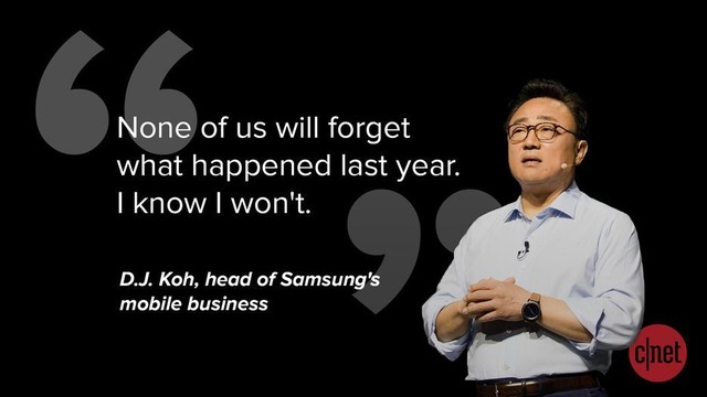 「昨年に起きたことを忘れる者は、われわれの中には1人もいない。これは分かり切ったことだ」（サムスンのモバイル事業のトップ、D.J.Koh氏）

　サムスンにとって2016年は大変な1年だった。主力スマートフォン「Galaxy Note7」のバッテリが爆発し、リコールするという出来事があった。2017年に発売した「Galaxy Note8」は幸いにも好評を博している。
