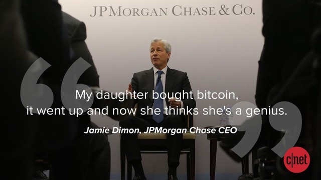 「私の娘はビットコインを買った。ビットコインは値上がりし、娘は自分が天才だと思っている」（JPMorgan ChaseのCEO、Jamie Dimon氏）

　ビットコインがごく一部の人たちのものだった時代を覚えているだろうか。この仮想通貨は2017年初頭には1000ドル以下だったが、12月には一時1万9000ドルを超えた。それでもDimon氏はビットコインを信頼しておらず、受け入れることはない。

