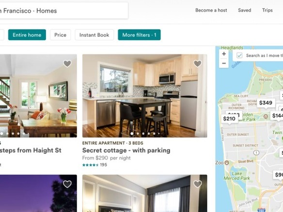 Airbnb、サンフランシスコの約5000物件を削除--新法の施行で