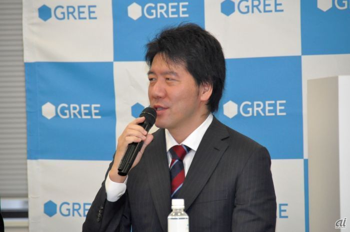 グリー代表取締役会長兼社長の田中良和氏