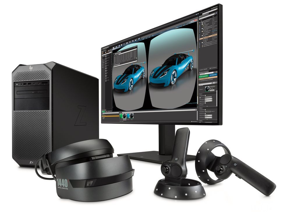 「HP Z4 Workstation」と「HP Windows Mixed Reality Headset - Professional Edition」