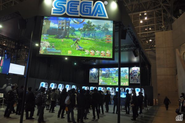 　セガ・インタラクティブは注目作である「Fate/Grand Order Arcade」を大きく出展。