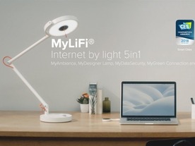 光で無線ネット接続できるLEDデスクライト「MyLiFi」--Li-Fi通信を手軽に