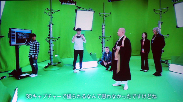 建仁寺僧侶の浅野俊道さんの3Dホログラフィック撮影。Microsoft本社のスタジオで行われた（メイキング映像より）