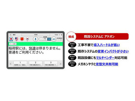 JR西日本、音声案内を多言語化--パナソニック「メガホンヤク」技術応用