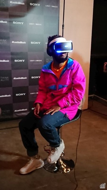 PS VR体験中の様子