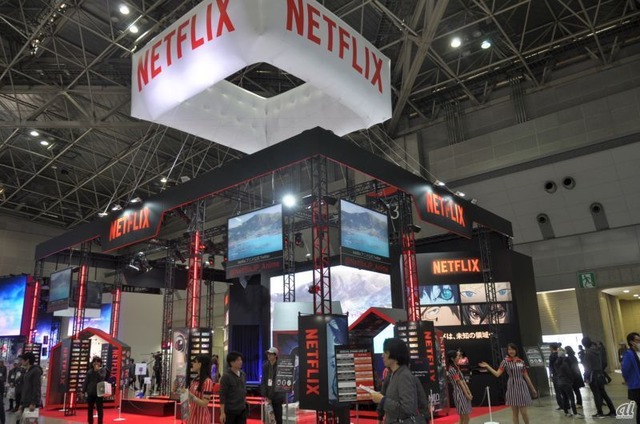 　動画配信サービスのNetflixも大型ブースを構えた。