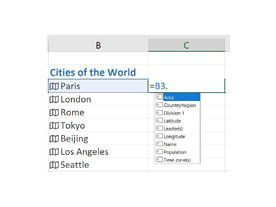  「Microsoft Excel」に新たなデータの種類追加へ--地理情報や株価