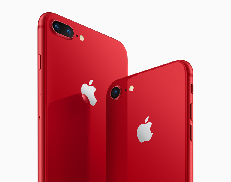 アップル、iPhone 8/Plusに新色「(PRODUCT)RED Special Edition 