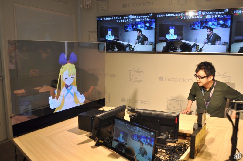 ニコニコ本社「ニコぶくろスタジオ」で、バーチャルキャラクターと公開生放送ができる