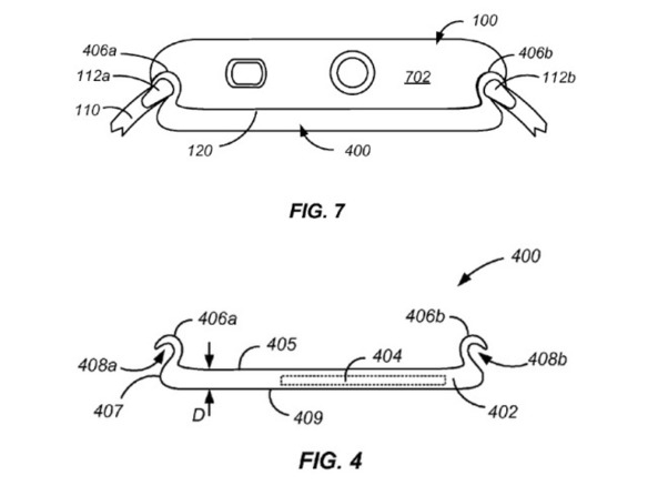 アップル、「Apple Watch」の裏側に装着する補助バッテリ--特許を取得