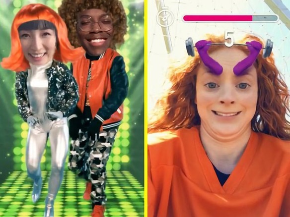 「Snapchat」にARゲームで友達と遊べる「Snappables」が登場