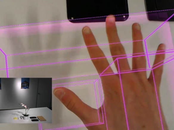 「HoloLens」で壁や机を仮想タッチパネル化--キャリブレーションなど必要なし