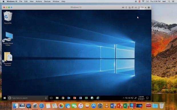 「Parallels Desktop for Mac」

　このカテゴリでParallels Desktop for Macを忘れてはならない。

【良い点】
・高速パフォーマンス。
・macOSの特定の機能へのアクセス（「Parallels Desktop 13 for Mac」の、Windows環境で「Touch Bar」へのアクセスを可能にする機能など）。
・WindowsやWindowsアプリの稼働方法の柔軟性（Windowsにアクセスすることもできるし、WindowsアプリだけをまるでネイティブのMacアプリのように実行することもできる）。
・たくさんの高度な機能（バックアップ用にOSのスナップショットを作成する機能など）。
・利用方法に応じてWindowsの統合レベルを選択できる。
・AppleのBoot CampでインストールしたWindowsに簡単にアクセスできる。
・不具合に出くわしたときのサポート。

【悪い点】
・お金がかかる。
・使いこなすには学習が必要。

【結論】
現在のところ、WindowsをMacで走らせるベストな方法。
