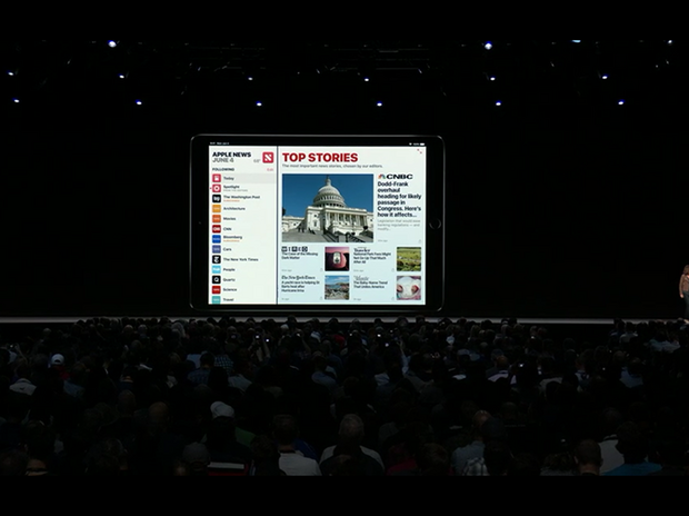 Apple Newsの刷新

　Apple Newsが刷新され、ニュースが探しやすくなった。iPad版には、ナビゲーションを助けるサイドバーが追加された。