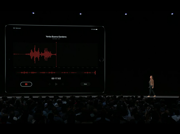 「iPad」「Mac」のボイスメモ

　「iPad」と「Mac」でもボイスメモが利用できるようになり、「iCloud」を介して録音を端末間で同期できるようになった。
