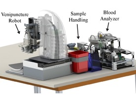 採血から血液検査をその場で自動実行する医療ロボット--画像解析で血管を検出