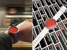 15分単位で時を示す腕時計「Order」--時間厳守に一石、ニューヨーク地下鉄モチーフ