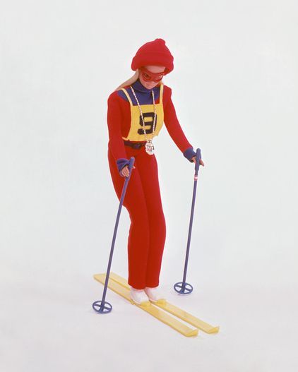 スキーのオリンピック選手（1975年）

　バービーはスキー選手として初めて冬季オリンピックに出場し、見事に金メダルを持ち帰った。