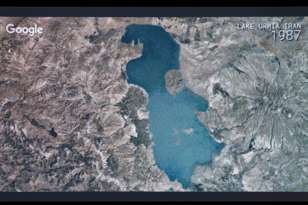 イランの1989年頃の湖の様子