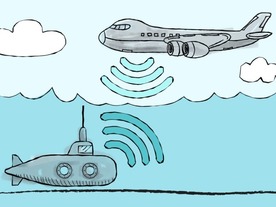 MIT、潜水艦から航空機へ直接通信する技術--音波による水面の振動をレーダーで検出