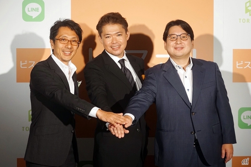 左から、トレタの中村氏、Bespoの高岳氏、LINEの舛田氏