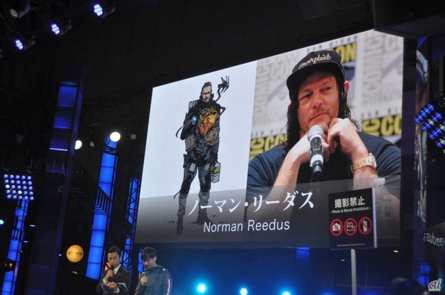　ノーマン・リーダスと、彼が演じる主人公のサム・“ポーター”・ブリッジズ。津田さんが日本語版の声を担当する。