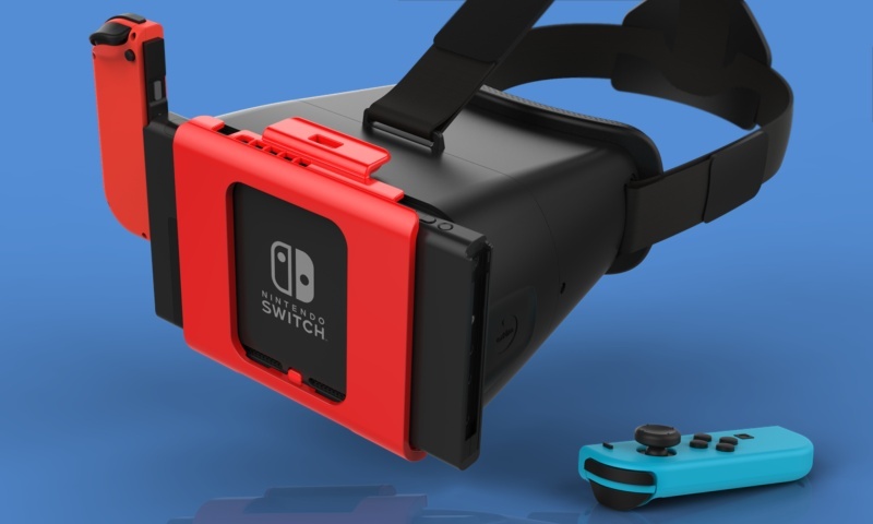Nintendo Switch本体を取り付ける（出典：Indiegogo）