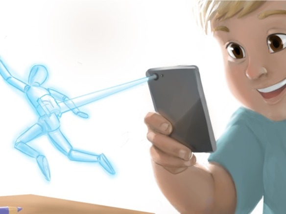 ディズニー、スマホで操作するARキャラクタ「PuppetPhone」--画面内を走る、飛ぶ