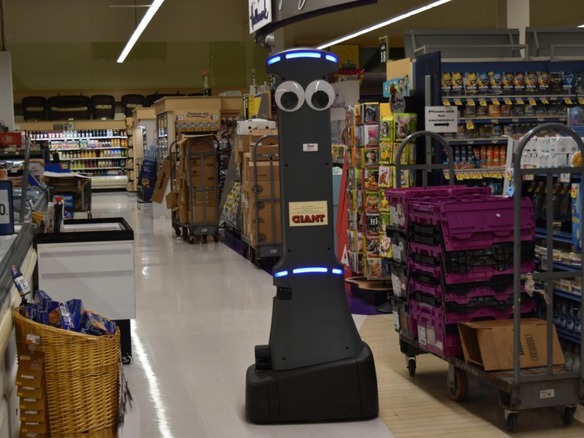 丸い目玉のロボットアシスタント Marty 米スーパーgiant Food Storesが全店舗で導入へ Cnet Japan