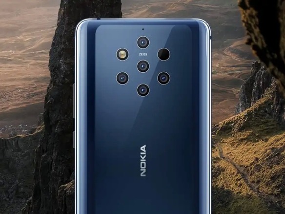 5眼カメラを搭載するAndroidスマホ「Nokia 9 PureView」--ツァイス製レンズを採用