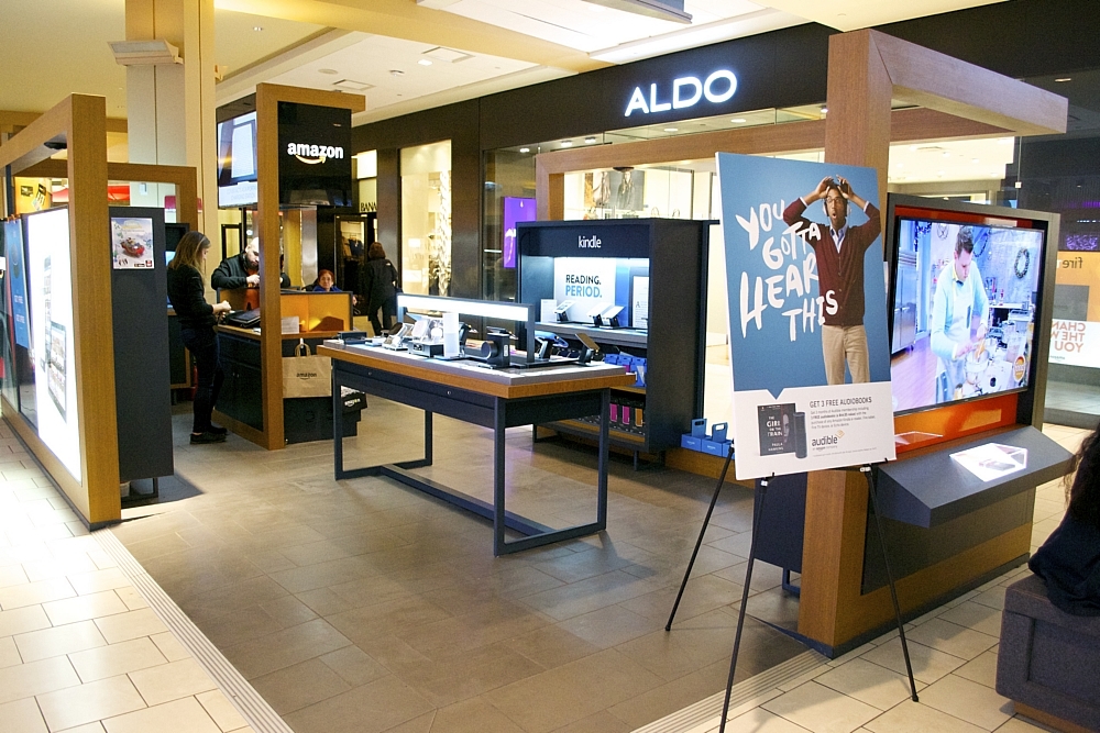 Amazon's pop-up store at the Queens Center mall