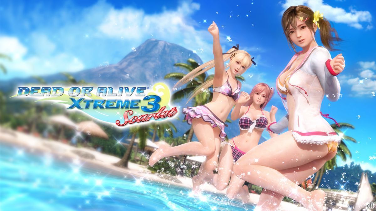 「DEAD OR ALIVE Xtreme 3 Scarlet」キービジュアル
