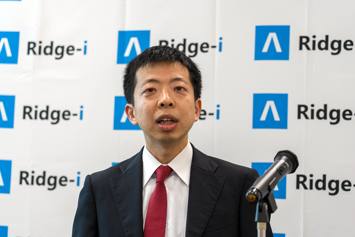 Ridge-i 代表取締役社長の柳原尚史氏