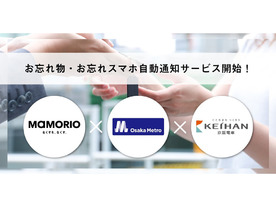 忘れ物が届くと持ち主に自動通知--Osaka Metroと京阪、MAMORIO Spot活用で
