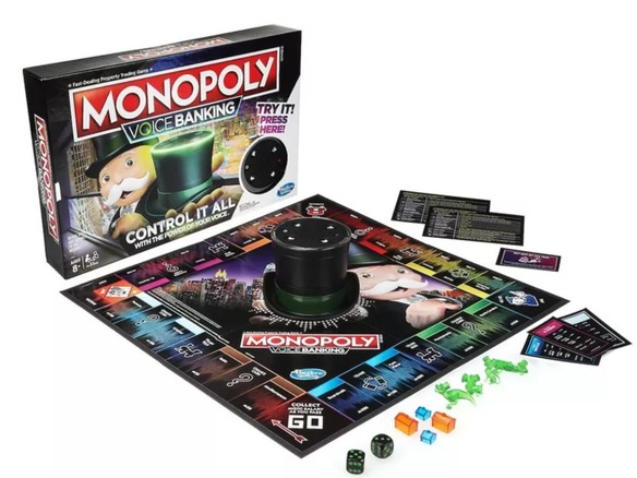 バンカーは音声認識対応--人気のボードゲームMonopoly新版「Monopoly Voice Banking」