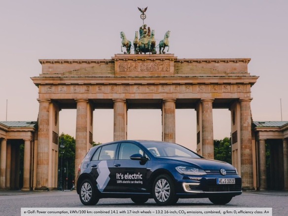 フォルクスワーゲン、電気自動車1500台でカーシェア「WeShare」開始--ベルリンにて