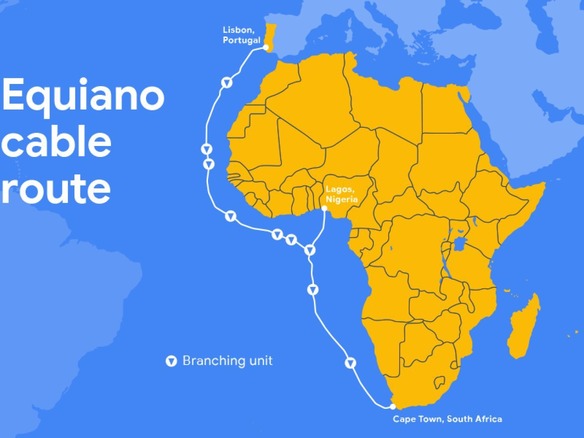 グーグル、海底ケーブル「Equiano」の敷設を発表--欧州と南アフリカを結ぶ