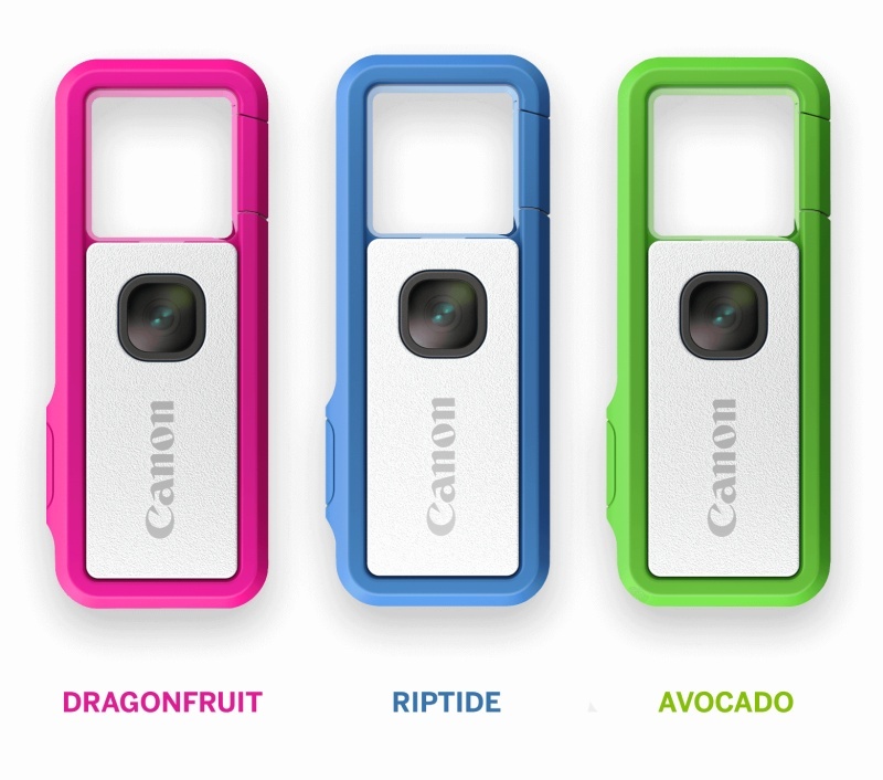 ピンク系「DRAGONFRUIT」、青系「RIPTIDE」、緑系「AVOCADO」の3色（出典：Indiegogo）
