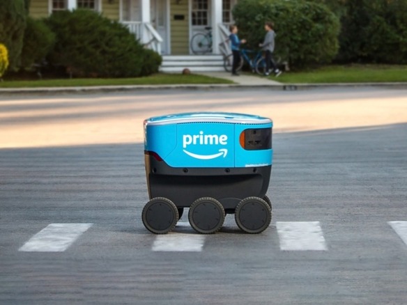 アマゾン、カリフォルニア州でも自動配達ロボット「Amazon Scout」を運用開始