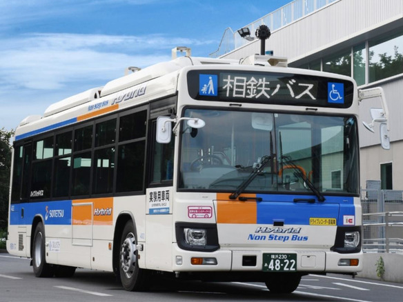 相鉄バス、通常運行で自動運転の実証実験--大型路線バスは日本初