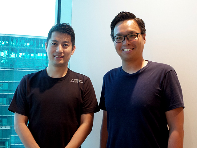 GAテクノロジーズ 代表取締役社長CEOの樋口龍氏（左）、デジタルベースキャピタル 代表パートナーの桜井駿氏（右）