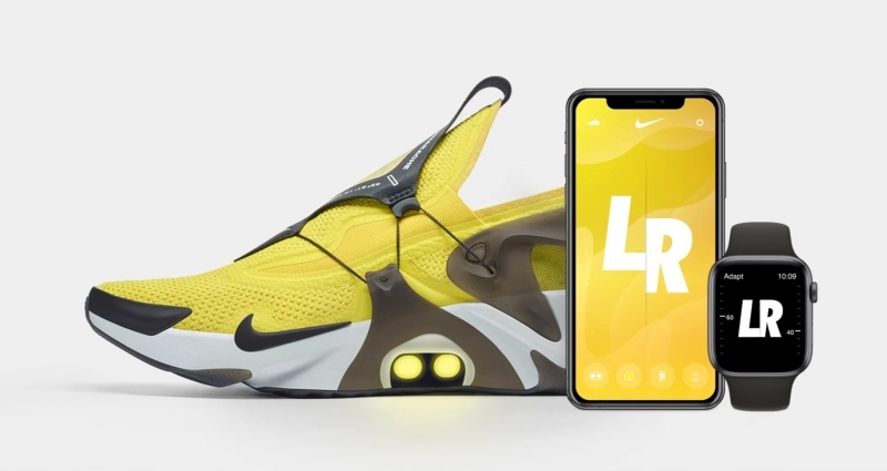 アプリや音声で操作できるスニーカー（出典：Nike）