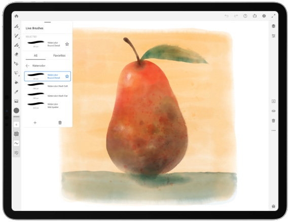 Ipadをフルに生かせるイラストアプリ Adobe Fresco 精細な油彩画や水彩画を再現 Cnet Japan